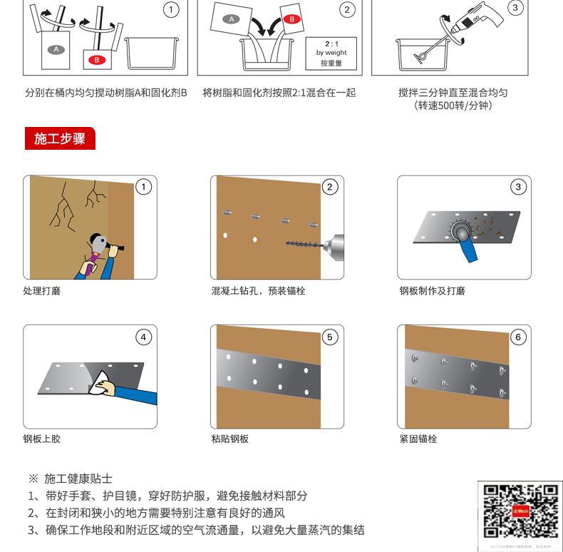 包钢清新粘钢加固施工过程